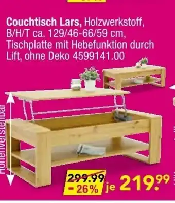 Möbel Boss Couchtisch Lars Angebot