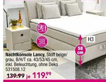 Möbel Boss Nachtkonsole Lancy Angebot