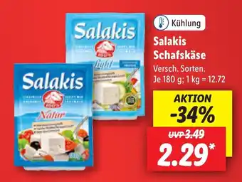 Lidl Salakis schafskase 180G Angebot