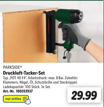 Lidl Parkside druckluft-tacker-set PDT 40 F4 Angebot