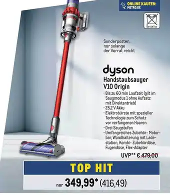 METRO Dyson handstaubsauger v origin Angebot