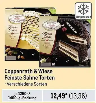 METRO Coppenrath & wiese feinste sahne torten Angebot