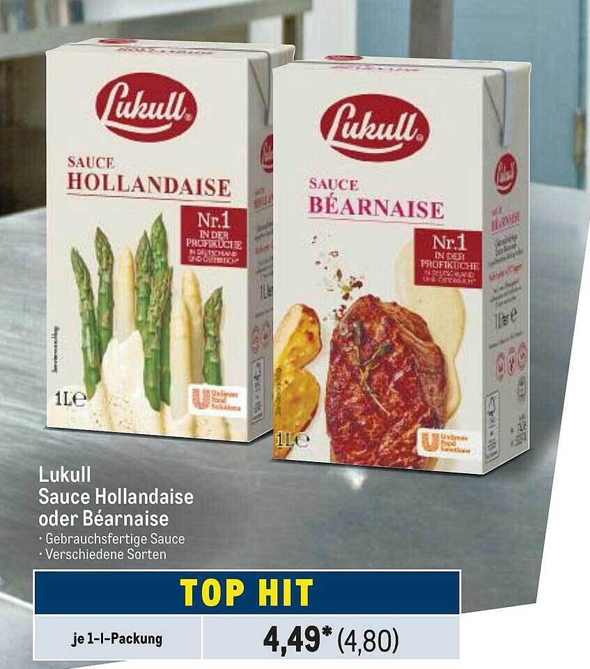 Lukull sauce hollandaise oder béarnaise Angebot bei METRO