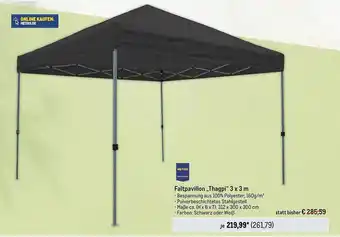 METRO Faltpavillon „thagpi 3 x 3 m Angebot