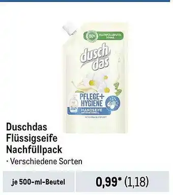 METRO Duschdas flüssigseife nachfüllpack Angebot