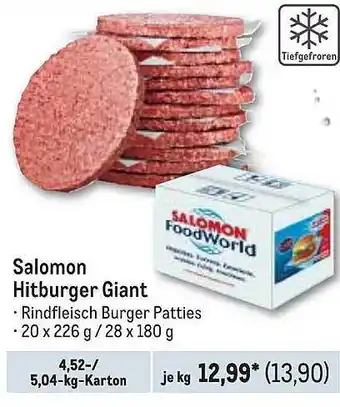 METRO Salomon hitburger giant Angebot