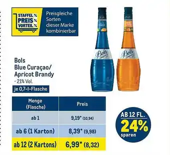 METRO Bols blue curacao-apricot brandy Angebot