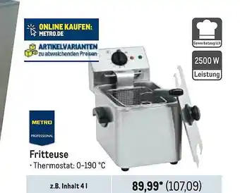 METRO Fritteuse Angebot