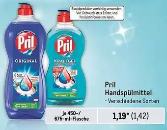 METRO Pril handspülmittel Angebot