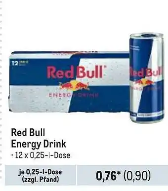 METRO Red bull energy drink Angebot