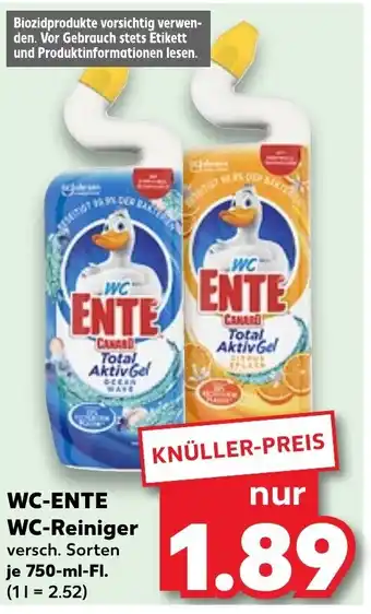 Kaufland WC-Ente WC-Reiniger 750ml Angebot