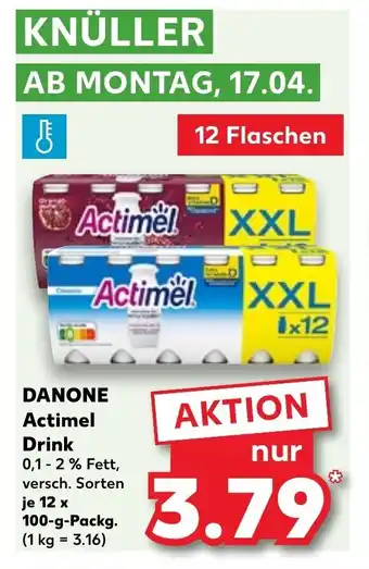 Kaufland Danone Actimel 12*100g Angebot