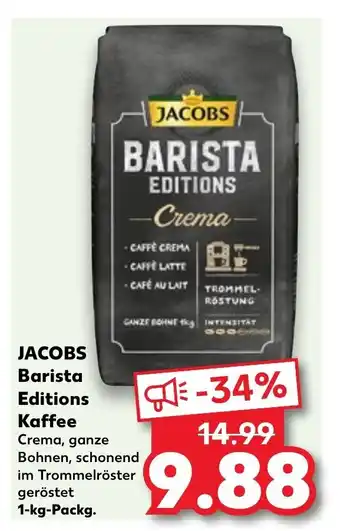 Kaufland Jacobs Barista Editions 1kg Angebot