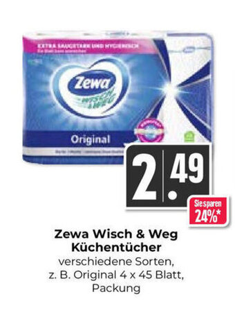 Hieber's Frische Center Zewa wisch & weg kuchentucher Angebot