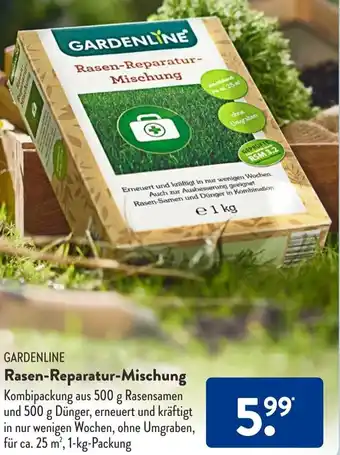 Aldi Süd Gardenline Rasen Reparatur Mischung 1 kg Packung Angebot