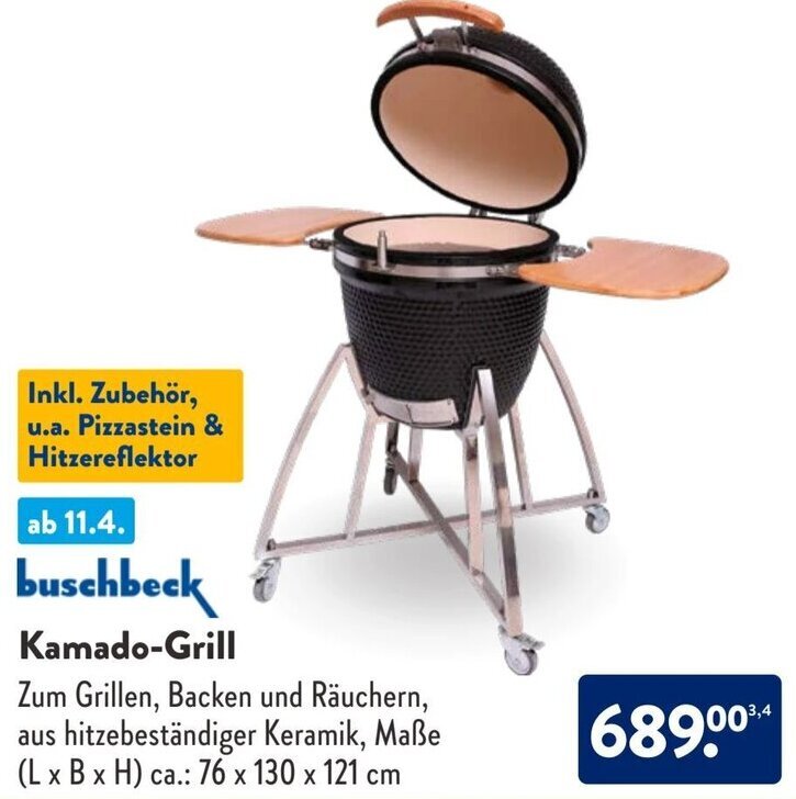 Buschbeck Kamado Grill Angebot bei Aldi Süd