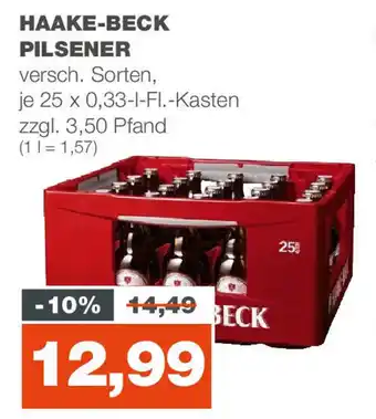 mein real Haake-Beck Pilsener 25*330ml Angebot