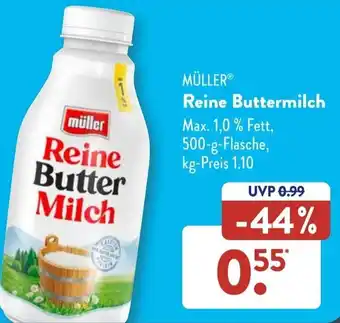 Aldi Süd Müller Reine Buttermilch 500 g Flasche Angebot