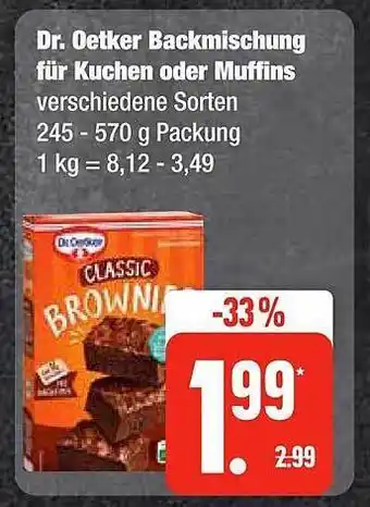 Edeka Frischemarkt Dr oetker backmischung für kuchen oder muffins Angebot