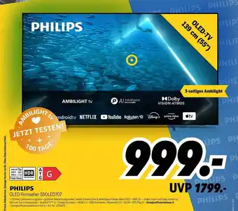 MEDIMAX Philips oled-fernseher 55oled707 Angebot