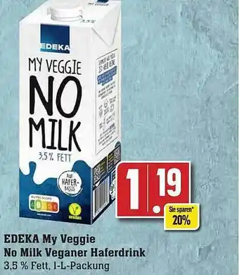 Scheck-in-Center My veggie no milk veganer haferdrink Angebot