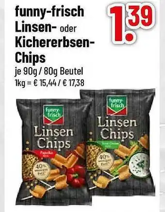 trinkgut Funny-frisch linsen- oder kichererbsen-chips Angebot