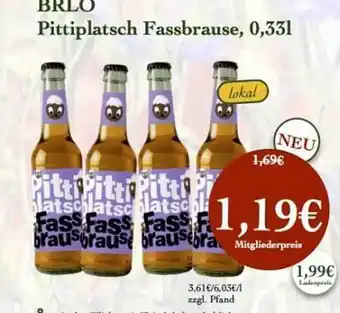 LPG Biomarkt Brlo pittiplatsch fassbrause Angebot