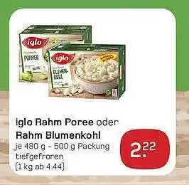 akzenta Iglo rahm poree oder rahm blumenkohl Angebot