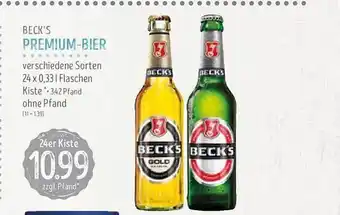 Edeka Struve Beck's premium-bier Angebot