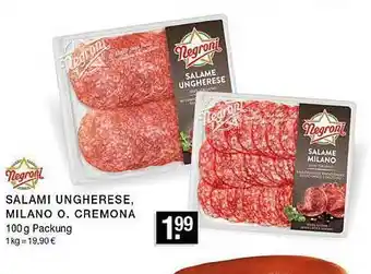 Edeka Zurheide Negroni salami ungherese, milano oder cremona Angebot