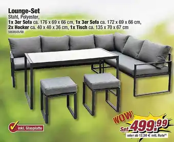 Poco Lounge-set stahl, polyester Angebot