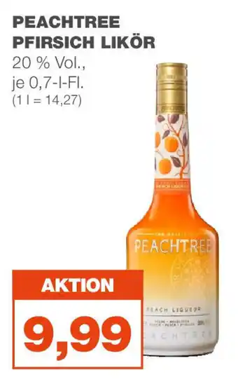 mein real Peachtree Pfirsich Likor 700ml Angebot