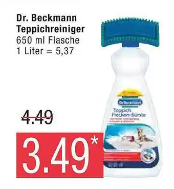 Marktkauf Dr beckmann teppichreiniger Angebot