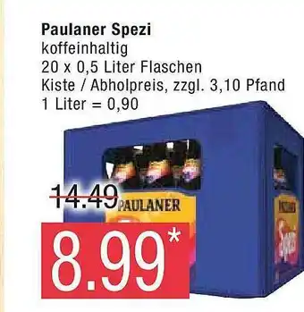 Marktkauf Paulaner spezi Angebot