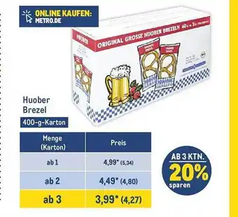 METRO Huober brezel Angebot