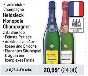 METRO Frankreich champagne heidsieck monopole champagner Angebot