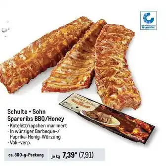 METRO Schulte + sohn spareribs bbq-honey Angebot