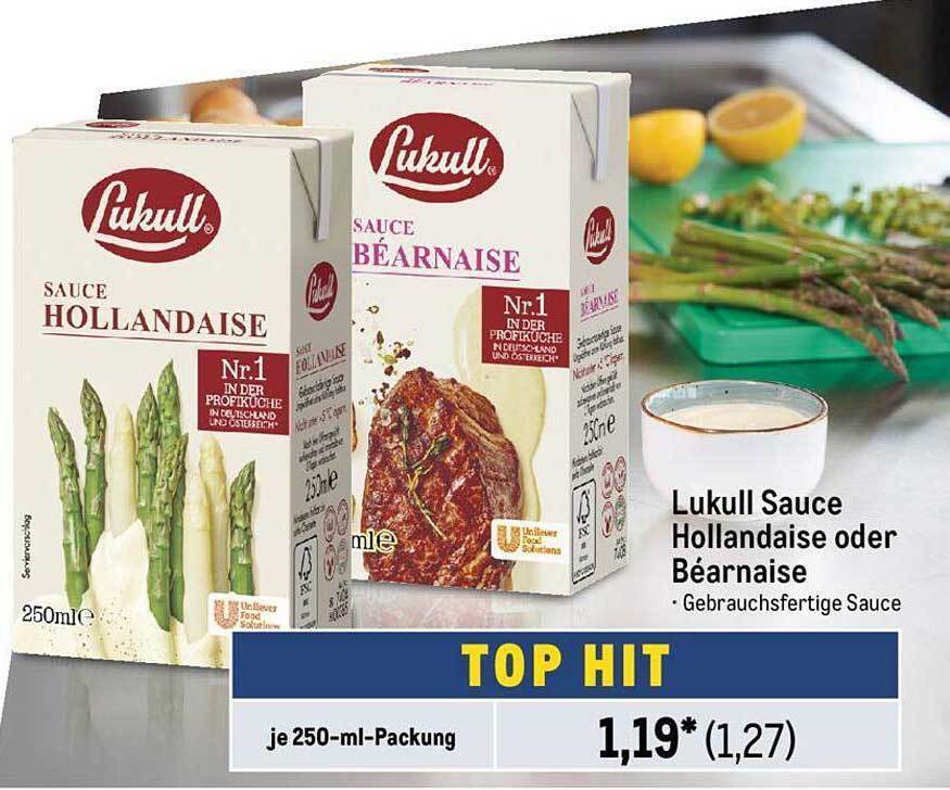 Lukull sauce hollandaise oder béarnaise Angebot bei METRO