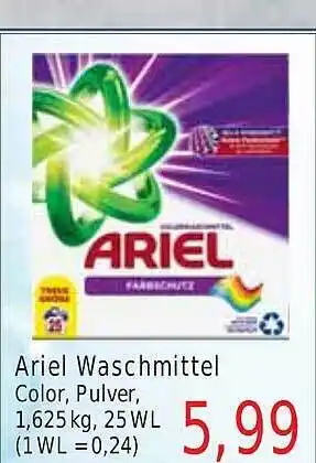 Wiglo Wunderland Ariel waschmittel color, pulver Angebot