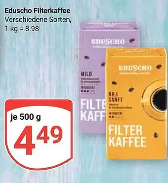 Globus Eduscho filterkaffee Angebot