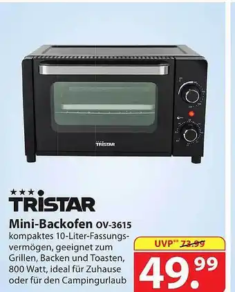 Famila Nord Ost Tristar mini-backofen ov-3615 Angebot