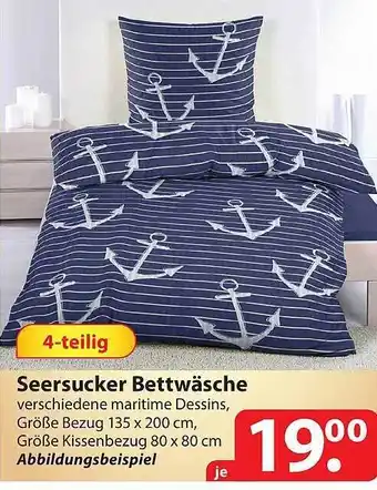 Famila Nord Ost Seersucker bettwäsche Angebot