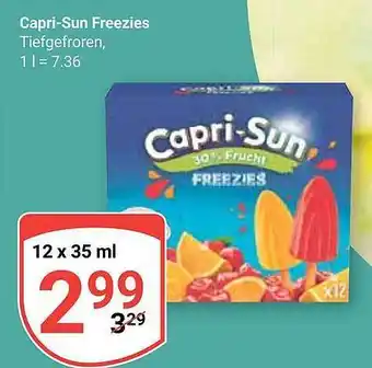 Globus Capri sun freezies Angebot