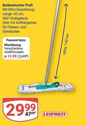 Globus Leifheit bodenwischer profi Angebot