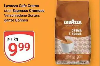 Globus Lavazza cafe crema oder espresso cremoso Angebot