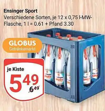 Globus Ensinger sport Angebot