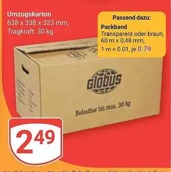 Globus Umzugskarton Angebot