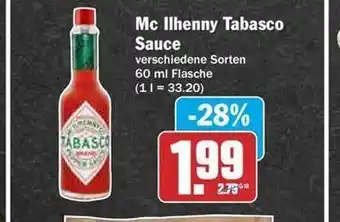 Hit Mc ilhenny tabasco sauce Angebot