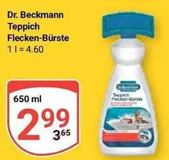 Globus Dr. beckmann teppich flecken-bürste Angebot