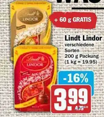 Hit Lindt lindor verschiedene sorten Angebot